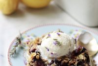 Blueberry Crisp with Golden Almond Oat Crumble