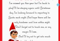Free Printable Elf on the Shelf Letter Template