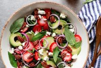 Sweet Strawberry Spinach Salad with Tangy Berry Dressing