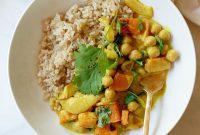 Cozy Coconut Curry with Butternut, Chickpeas & Spinach