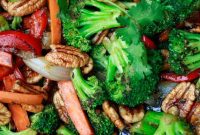 Vibrant Vegetable and Pecan Stir-Fry