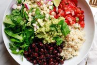 Easy Instant Pot Black Bean and Brown Rice Burrito Bowls
