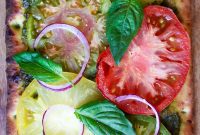 Artisan Vegan Pesto & Heirloom Tomato Pizza