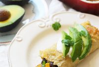 Southwestern Golden Butternut and Black Bean Enchiladas