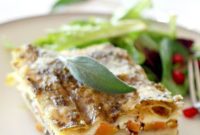 Creamy Butternut and Brussels Sprout Lasagna