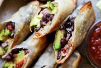 Crispy Air Fryer Avocado Egg Rolls