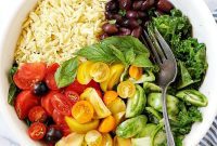 Heirloom Summer Orzo Salad with Kale