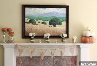Cozy Fall Mantel Rustic Charm