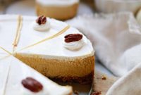 Creamy Pumpkin Cheesecake with a Tangy Cloud Topping