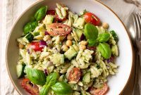 Sunshine Pesto Orzo Delight