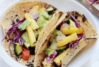 Smoky Grilled Veggie Tacos with Avocado Lime Crema