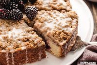 Tangy Blackberry Streusel Coffee Cake