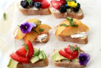 White Balsamic Kissed Fruit Crostini