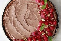 Plant-Based Chocolate Velvet Tart with Coconut Crunch