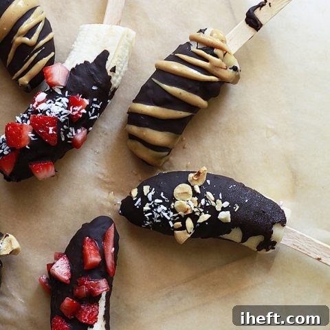 chocolate covered frozen bananas