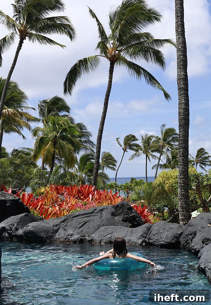 lazy river at the grand hyatt kauai