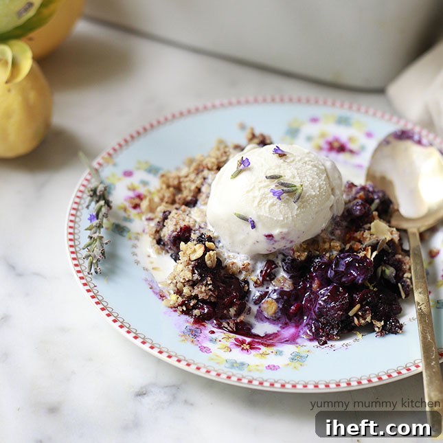 Delicious Blueberry Crisp Dessert