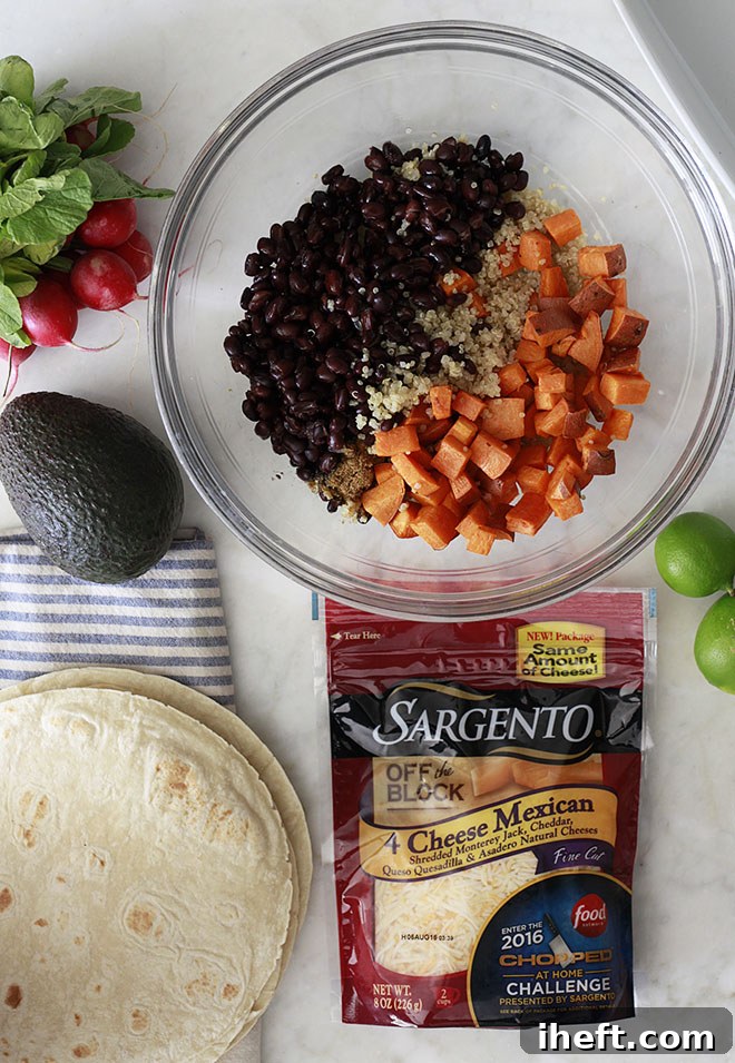 Quinoa, Black Bean and Sweet Potato Enchiladas Ingredients 