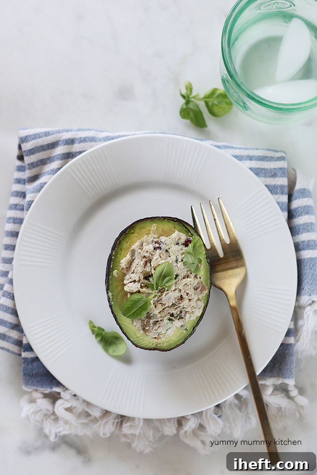 Tuna Salad Stuffed Avocado