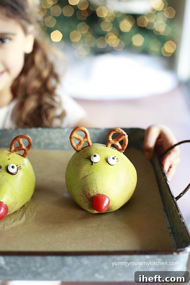 Pear Reindeer 