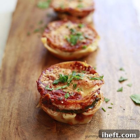 Vegetable Lasagna Cupcakes
