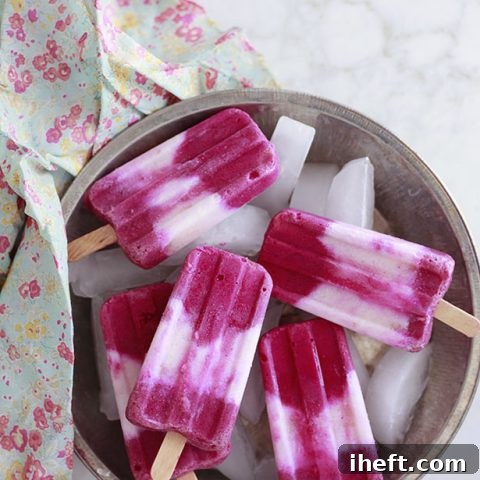 Tropical Dragon Fruit Popsicles