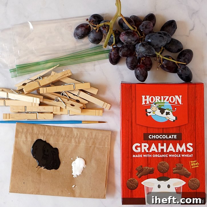 Close-up of a finished bat snack bag, showcasing the clever design and tasty fillings.
