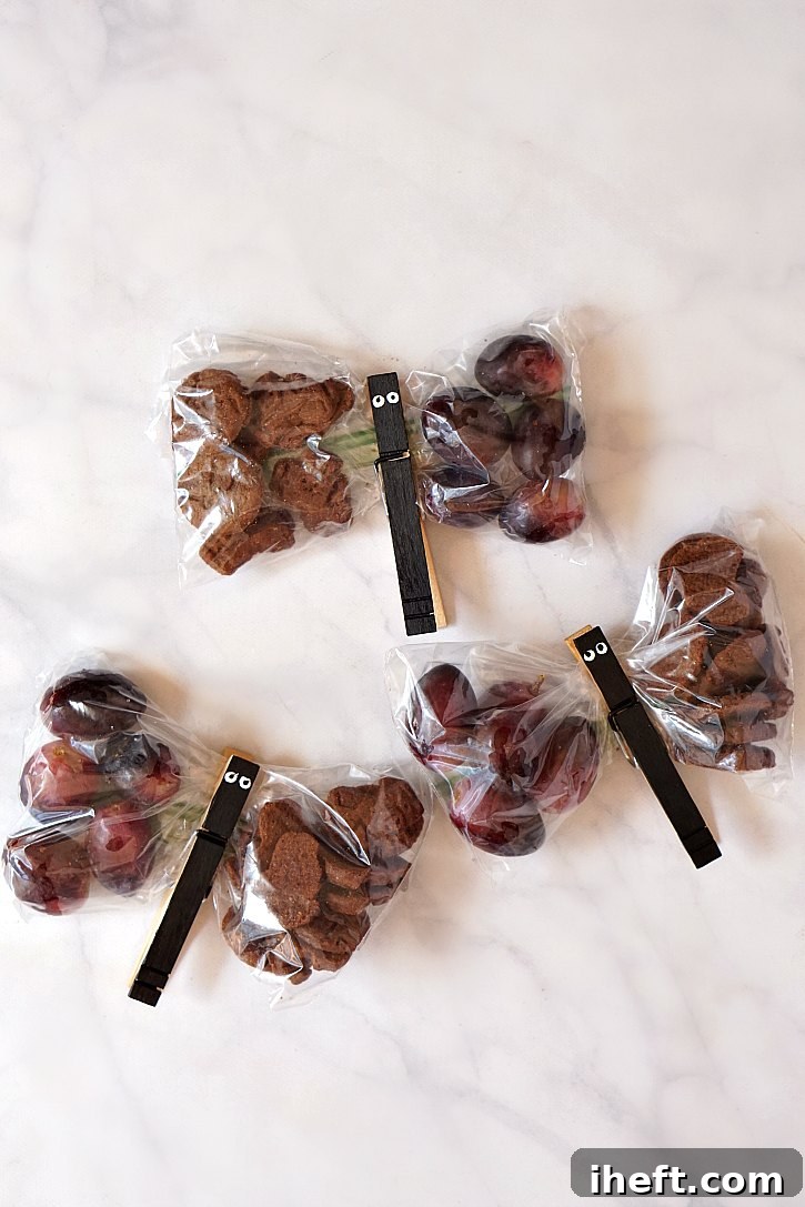 Kids love making and eating these Halloween snacks, showcasing the joy of a DIY Halloween treat.