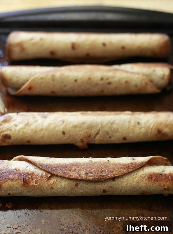 Delicious baked taquitos served with guacamole and salsa, a perfect family meal ready for enjoyment.