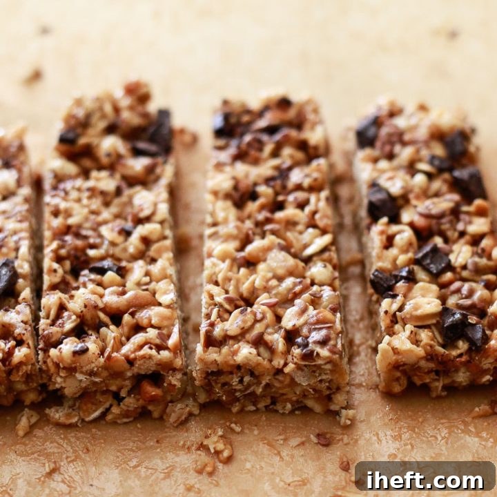 Easy Crunchy No-Bake Peanut Butter Granola Bars