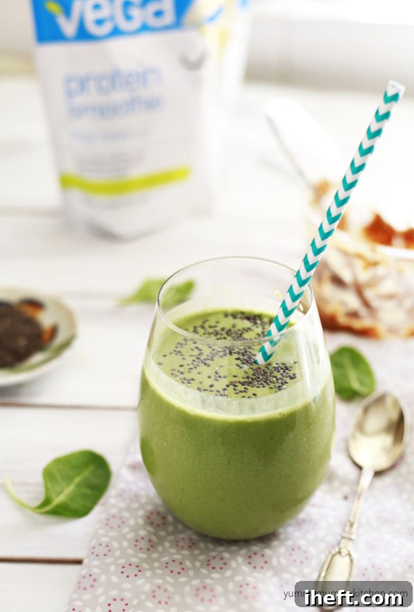 Footer image for the peanut butter protein green smoothie recipe