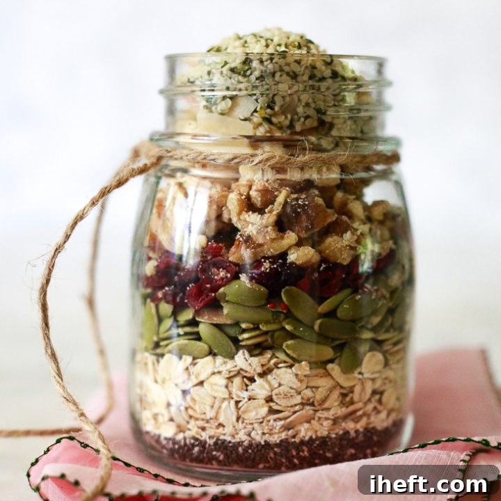A vibrant image of the prepared Bircher Muesli, showcasing its appealing texture and rich ingredients.
