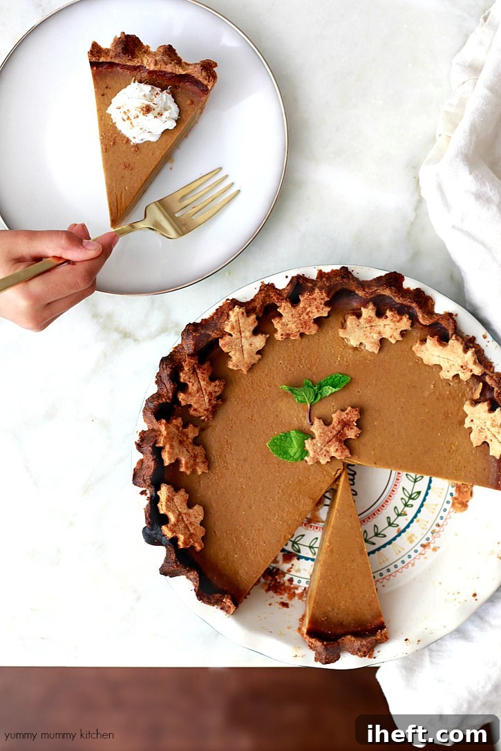 This vegan and gluten free pumpkin pie tastes like the classic! 