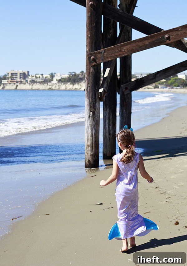 Birthday girl smiling on the beach