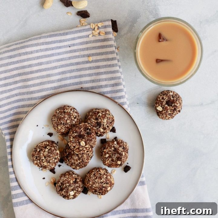 Healthy No-Bake Oatmeal Cookies