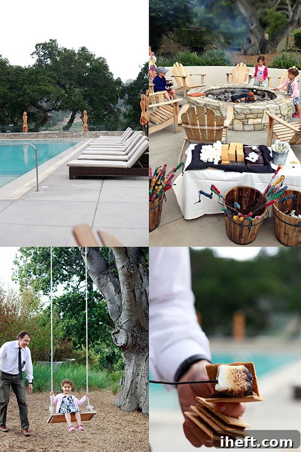 A serene outdoor swimming pool at Carmel Valley Ranch