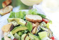 Grilled Cantaloupe and Summer Vegetable Salad