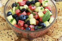 Sparkling Summer Salad: Watermelon, Cucumber & Blueberry Mint for Independence Day