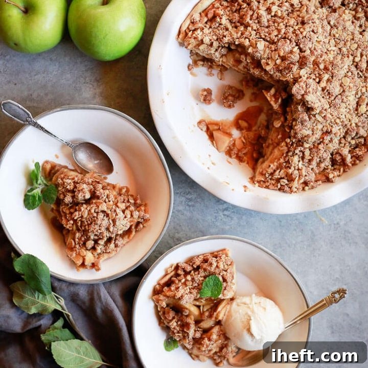Apple Crumble Pie
