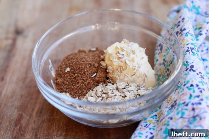 Assembled vegan gluten-free French toast casserole, ready for the oat crumble topping.