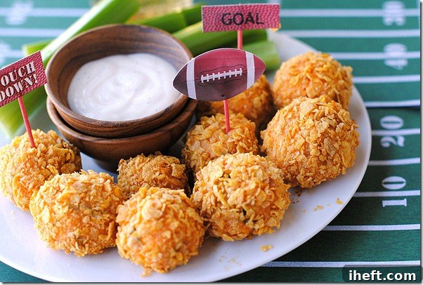 Delicious Skinny Buffalo Chicken Bites arranged on a board