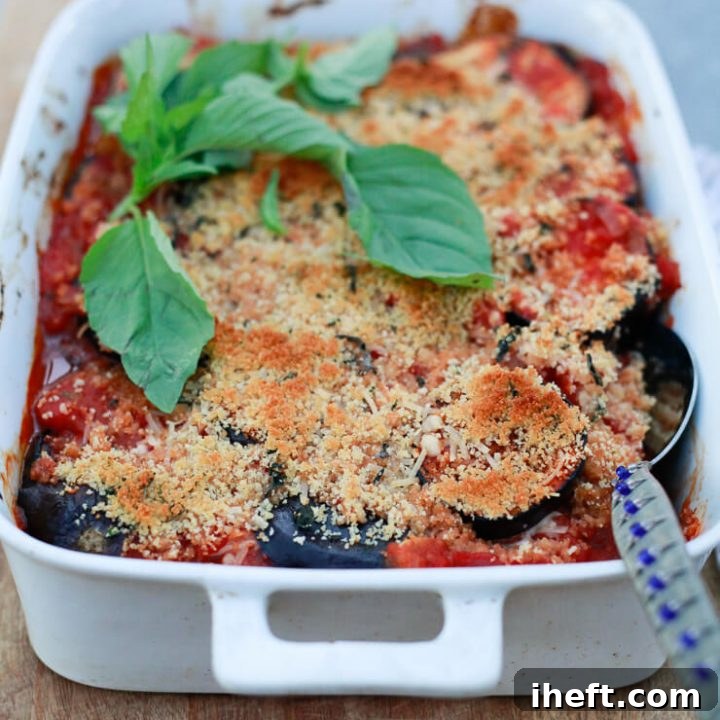 Vegan Baked Eggplant Parmesan