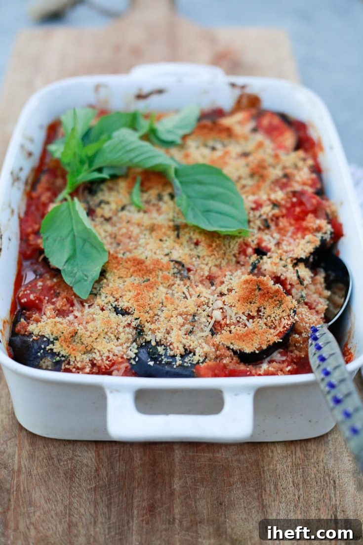 Vegan Baked Eggplant Parmesan