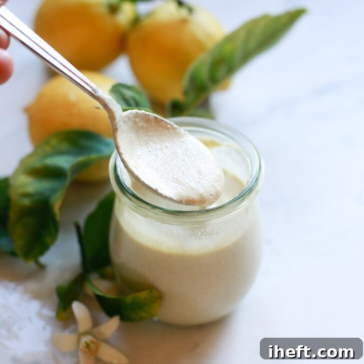 Vegan Caesar Dressing in a Jar