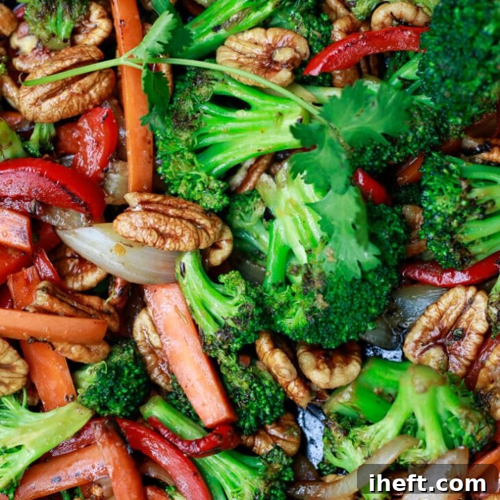 Stir Fry Vegetables with Pecans