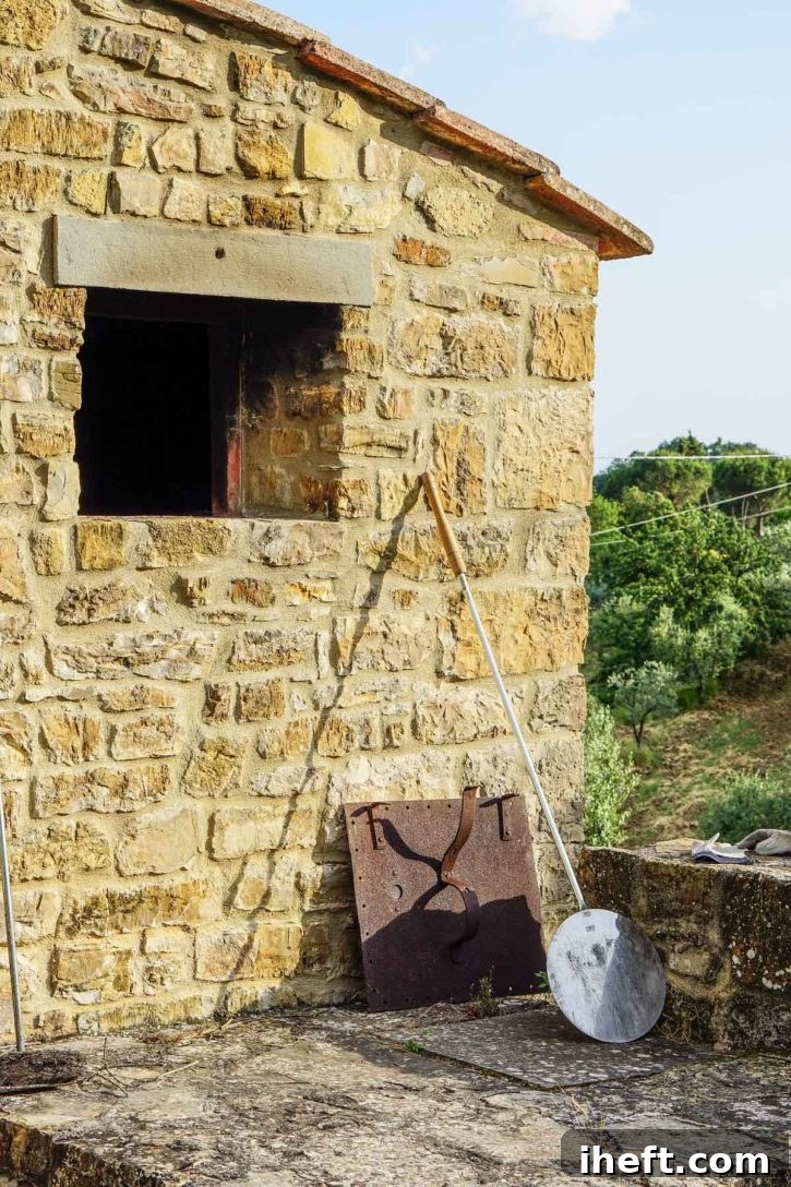 An old wood fired pizza oven in Tuscany, Italy. 