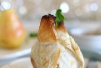 Crispy Phyllo Pears with a Melting Ice Cream Heart