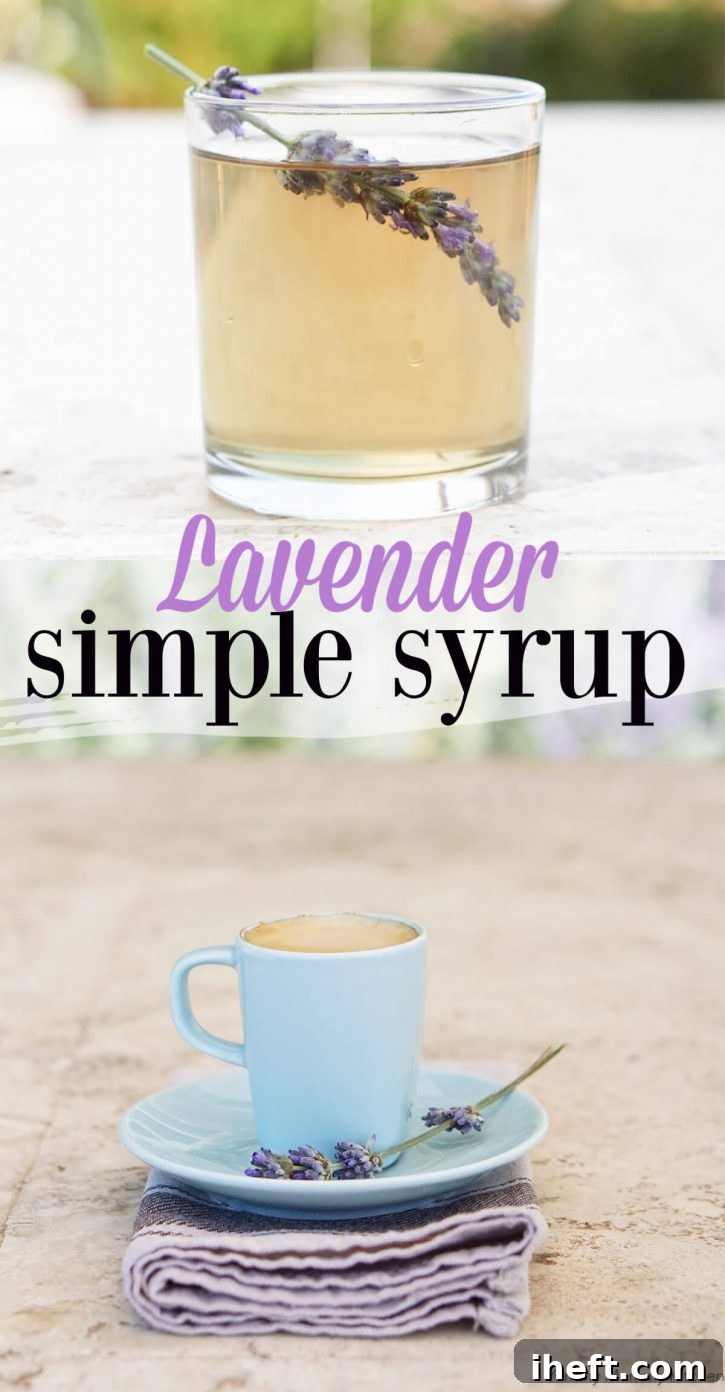 Lavender syrup recipe for lavender lattes, lemonade, and more.