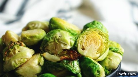 These easy vegan Air Fryer Brussels Sprouts are sure to be the hit of your holiday table.