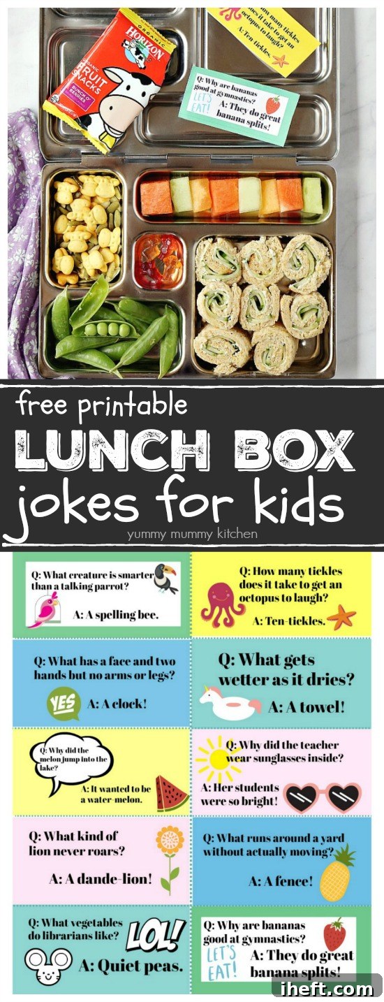 Free printable lunch box jokes for kids, perfect for encouraging smiles and conversation at school.